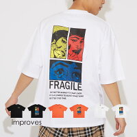 Tシャツ メンズ レディース 半袖Tシャツ プリントTシャツ ビッグTシャツ グラフィックTシャツ ビッグシルエット ゆったり オーバーサイズ 大きいサイズ 白黒 ストリート系 ストリートファッション 韓国ファッション improves