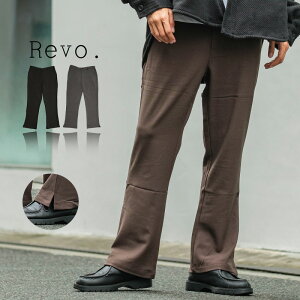 Revo レヴォ スラックス メンズ レディース サイドスリット フレアパンツ 無地 黒 ゆったり ブランド きれいめ キレイめ キレカジ ストリート系 ストリートファッション 韓国ファッションのおすすめ キテミヨ Kitemiyo Revo レヴォ スラックス メンズ レディース サイドスリット フレアパンツ 無地 黒 ゆったり ブランド きれいめ キレイめ キレカジ ストリート系 ストリートファッション 韓国ファッションのおすすめ キテミヨ Kitemiyo