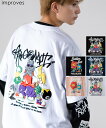 Tシャツ メンズ レディース 重ね着 レイヤード アンサンブル プリントTシャツ 半袖Tシャツ 長袖Tシャツ ロンT ゆったり アメカジ カジュアル ストリート スケーター 韓国ファッション ホワイト ブラック ネイビー ピンク(4)