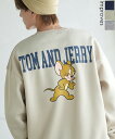 トレーナー メンズ レディース TOM&JERRY トムとジェリー プリント コットンタッチ 裏起毛 スウェットトレーナー 大きめ アメカジ カジュアル スケーター ストリート 古着MIX 韓国ファッション(4)