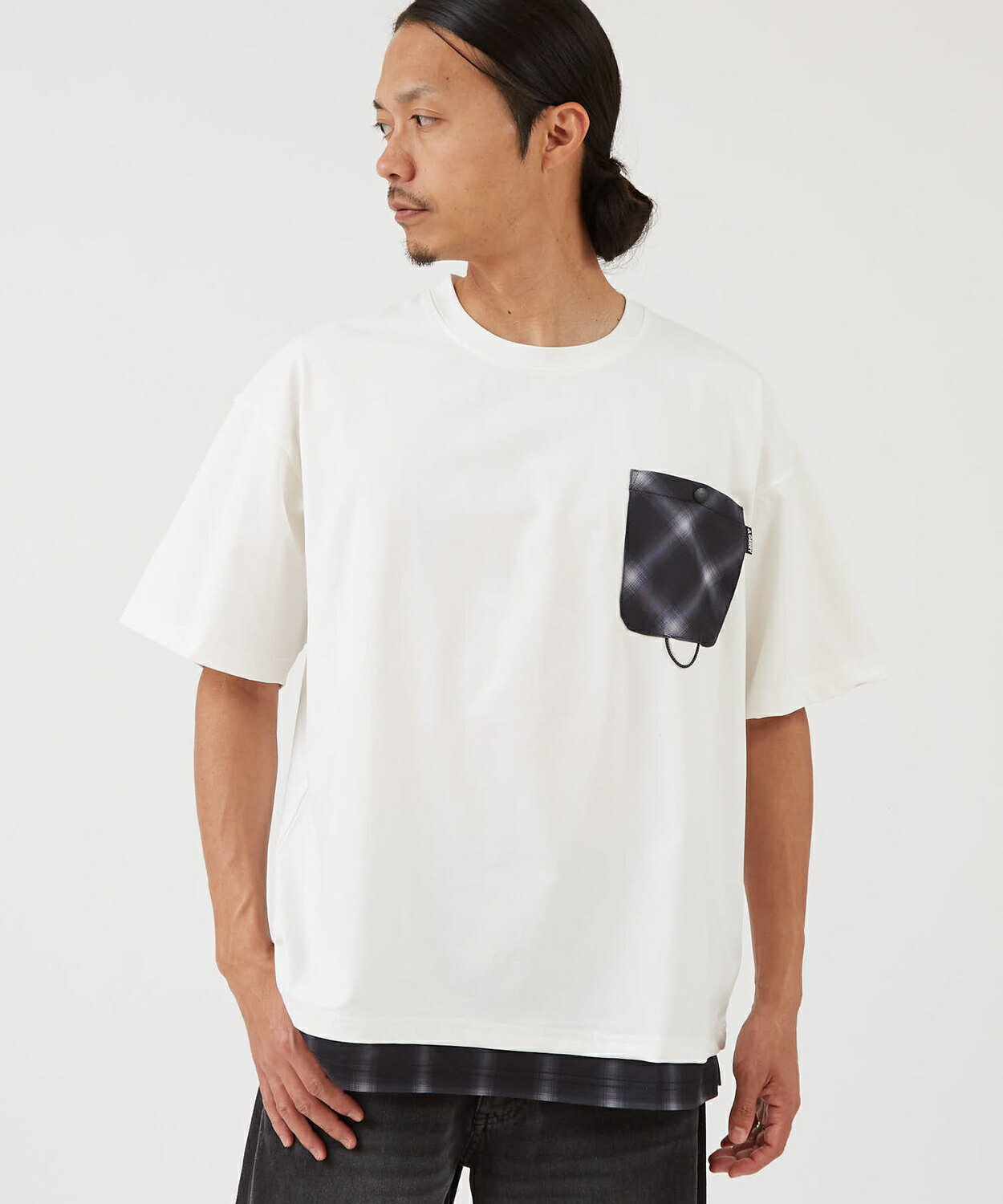 Rakuten - 半袖Tシャツ メンズ レディース GERRY ジェリー 裾ドローコード ドットエアー レイヤード カットソー アウトドア ストリート アメカジ 古着MIX ブラック ホワイト