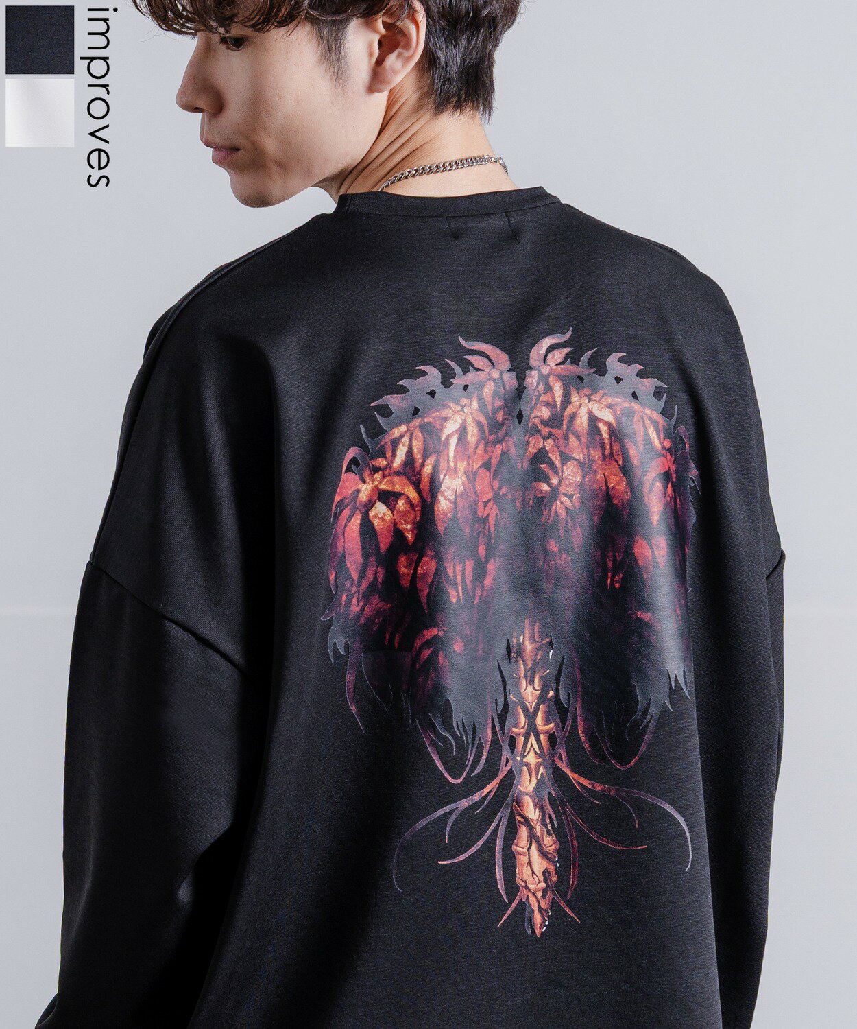 Rakuten - 【SALE / 44%OFF】長袖Tシャツ メンズ レディース NULL ヌル ポンチ ドルマンスリーブ バックプリント カットソー ビッグサイズ オーバーサイズ 大きめ きれいめ カジュアル ノームコア ナチュラル モード 韓国ファッション ストリート ホワイト ブラック