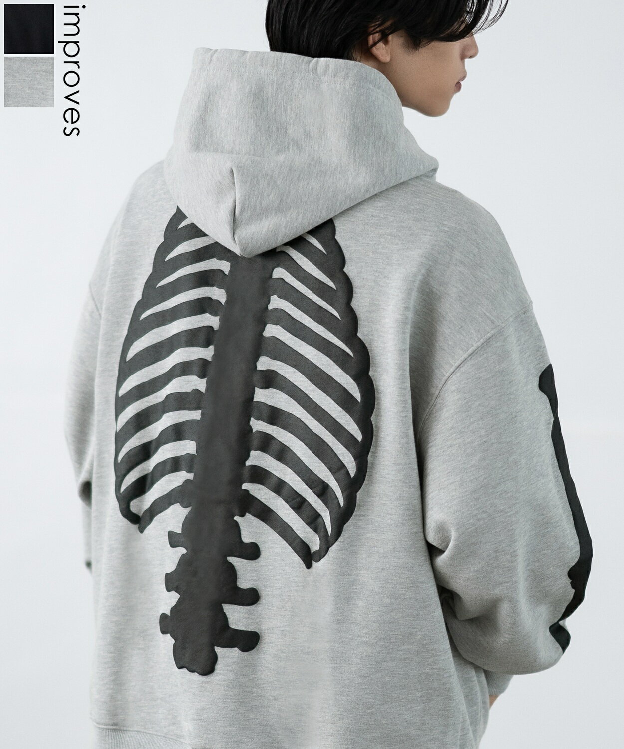 樂天商城 - 【SALE / 50%OFF】パーカー メンズ レディース SIDEWAY STANCE サイドウェイスタンス ボーン 厚盛プリント スウェット ジップアップ パーカー オーバーサイズ 大きめ アメカジ カジュアル スケーター ストリート 韓国ファッション