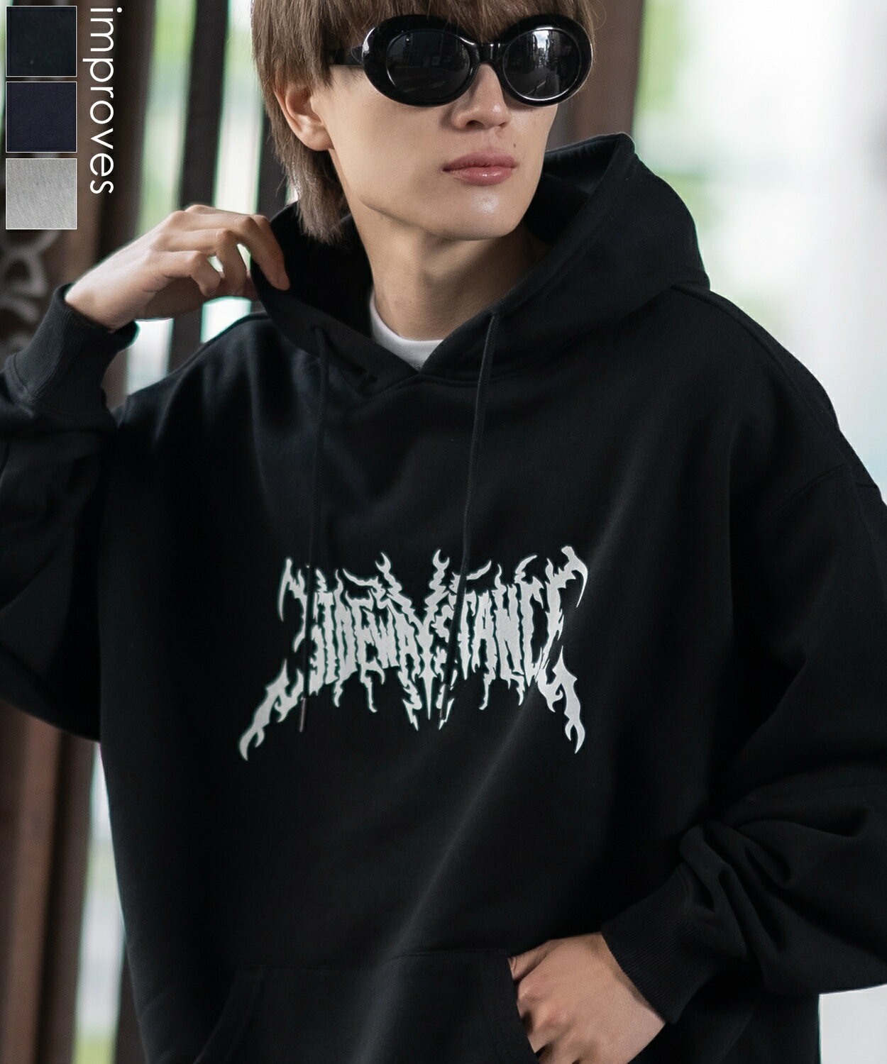 樂天商城 - 【SALE / 50%OFF】パーカー メンズ レディース SIDEWAY STANCE サイドウェイスタンス オリジナルプリント グラフィック スウェット バンドロゴ オーバーサイズ 大きめ アメカジ カジュアル スケーター ストリート 韓国ファッション