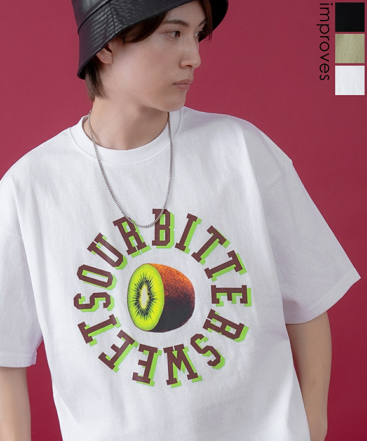 樂天商城 - 【SALE / 31%OFF】半袖Tシャツ メンズ レディース SIDEWAY STANCE サイドウェイスタンス オリジナルプリント キウイ グラフィック カットソー 大きめ アメカジ カジュアル スケーター ストリート 古着MIX 韓国ファッション ホワイト ブラック カーキ