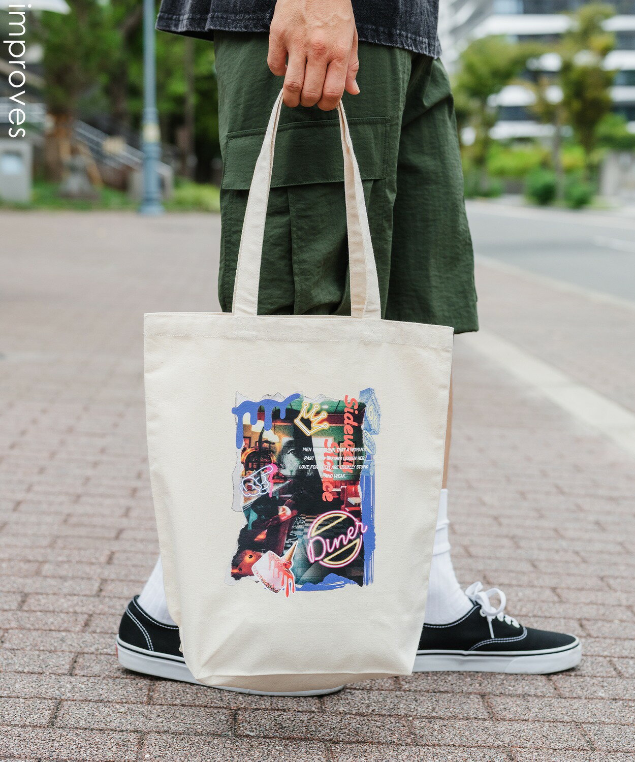 樂天商城 - 【SALE / 14%OFF】トートバッグ メンズ レディース バック 通勤 通学 サブバック アート グラフィック 小物 プリント 刺しゅう スケーター ストリート アメカジ カジュアル 韓国 ストリート ホワイト