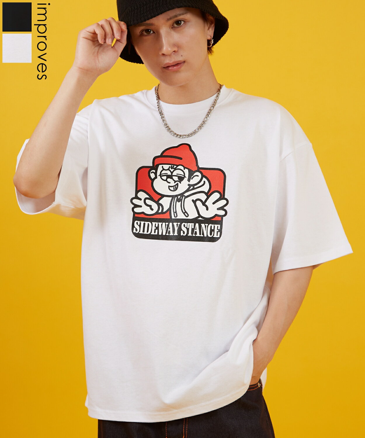 樂天商城 - 【SALE / 24%OFF】カットソー メンズ レディース SIDEWAY STANCE サイドウェイスタンス 半袖 Tシャツ ラベル レトロ プリント アメカジ カジュアル Y2K ストリート 90s 韓国ファッション ブラック ホワイト