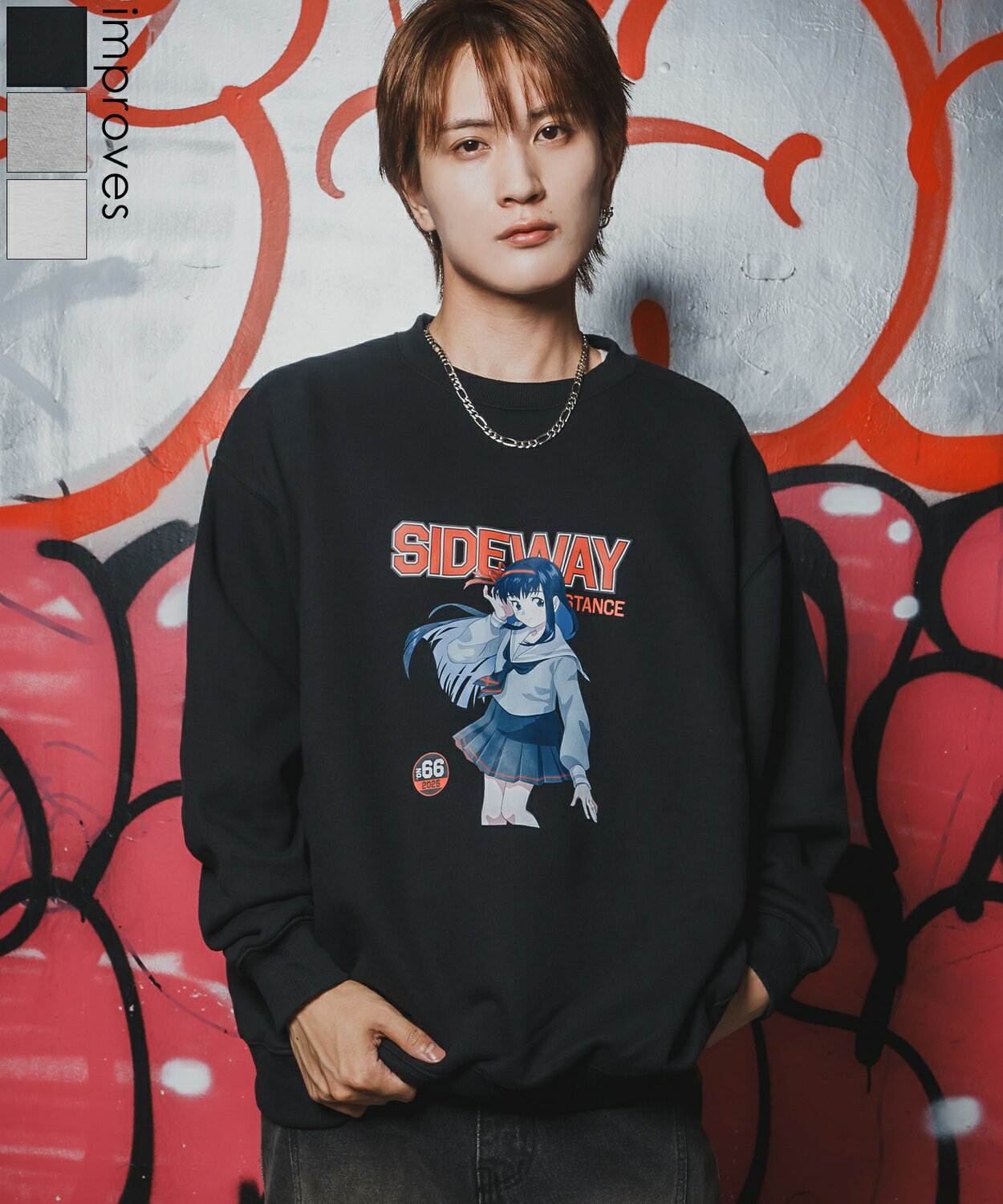 樂天商城 - 【SALE / 25%OFF】トレーナー メンズ レディース SIDEWAY STANCE サイドウェイスタンス 裏毛 スウェットトレーナー 90s漫画プリント アメカジ ストリート カジュアル 韓国ファッション 古着MIX