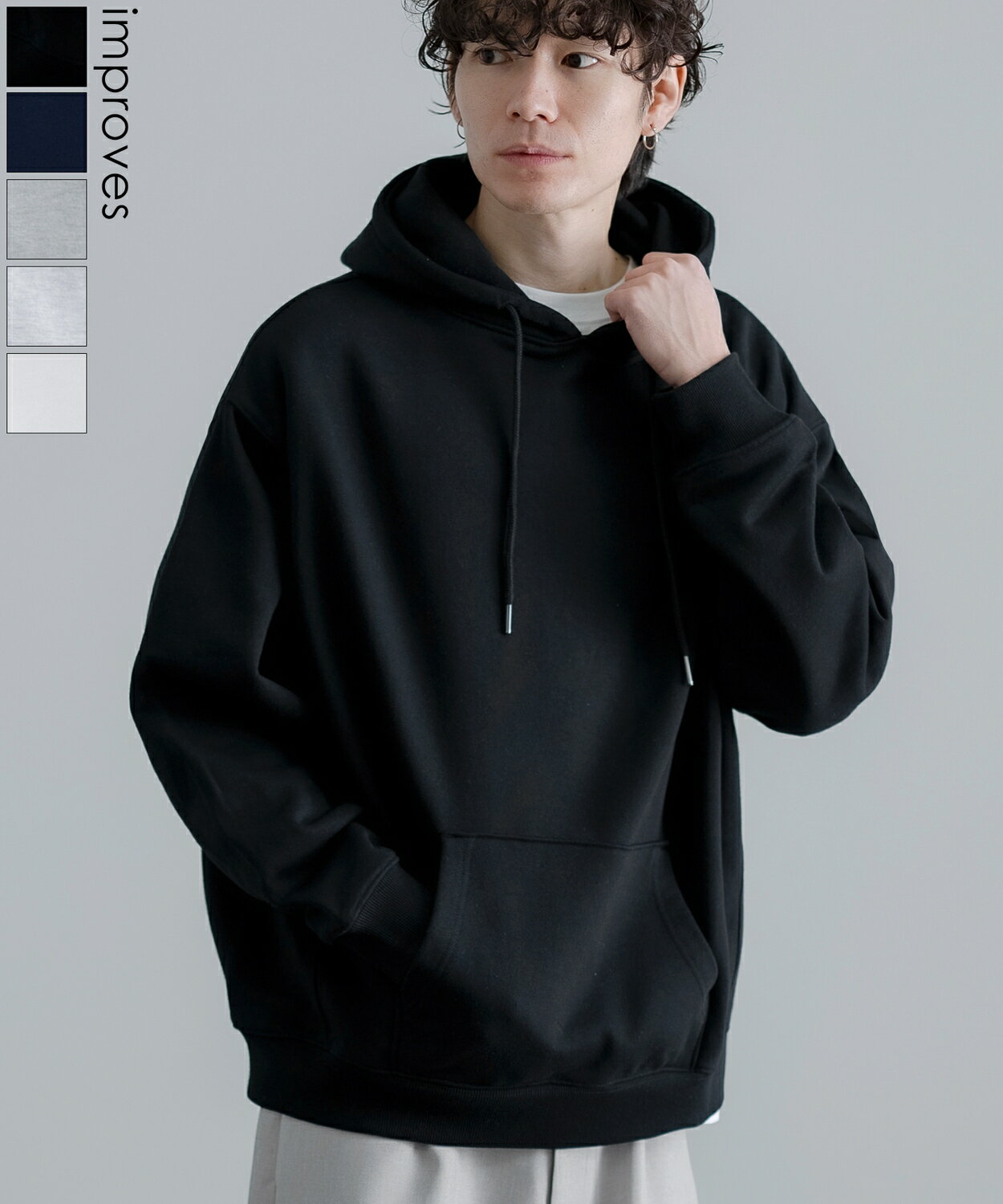 樂天商城 - 【SALE / 10%OFF】パーカー メンズ レディース SIDEWAY STANCE サイドウェイスタンス 無地 裏毛 スウェット プルオーバー フーディー 大きめ アメカジ カジュアル スケーター ストリート 古着MIX 韓国ファッション ブラック ホワイト グレー