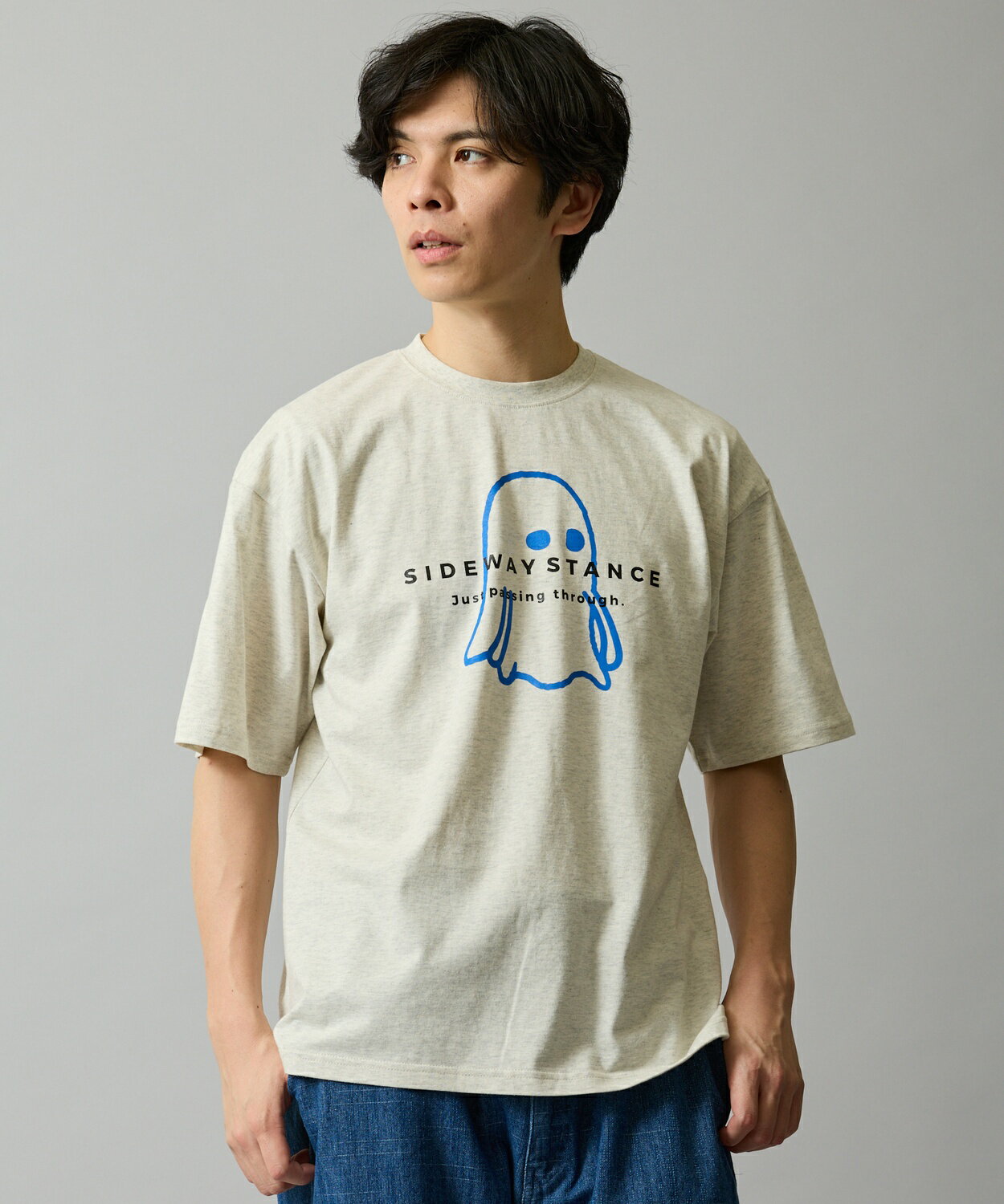 樂天商城 - 【SALE / 20%OFF】半袖Tシャツ メンズ レディース SIDEWAY STANCE サイドウェイスタンス オリジナルプリント ゴーストグラフィック 半袖Tシャツ カットソー カジュアル アメカジ ストリート 韓国ファッション ブラック オートミール ホワイト