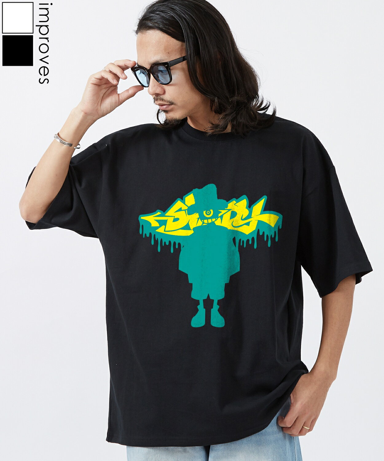 樂天商城 - 半袖Tシャツ メンズ レディース SIDEWAY STANCE サイドウェイスタンス オリジナルプリント シャドーロゴ 半袖Tシャツ カットソー カジュアル アメカジ ストリート スケーター 韓国ファッション ブラック ホワイト