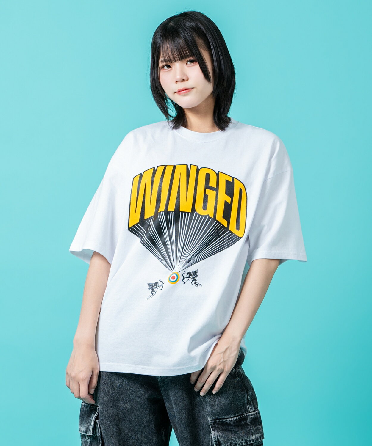 Rakuten - 半袖Tシャツ メンズ レディース SIDEWAY STANCE サイドウェイスタンス オリジナルプリント アーチエンジェル 半袖Tシャツ カットソー カジュアル アメカジ ストリート スケーター 韓国ファッション ブラック ホワイト カーキ