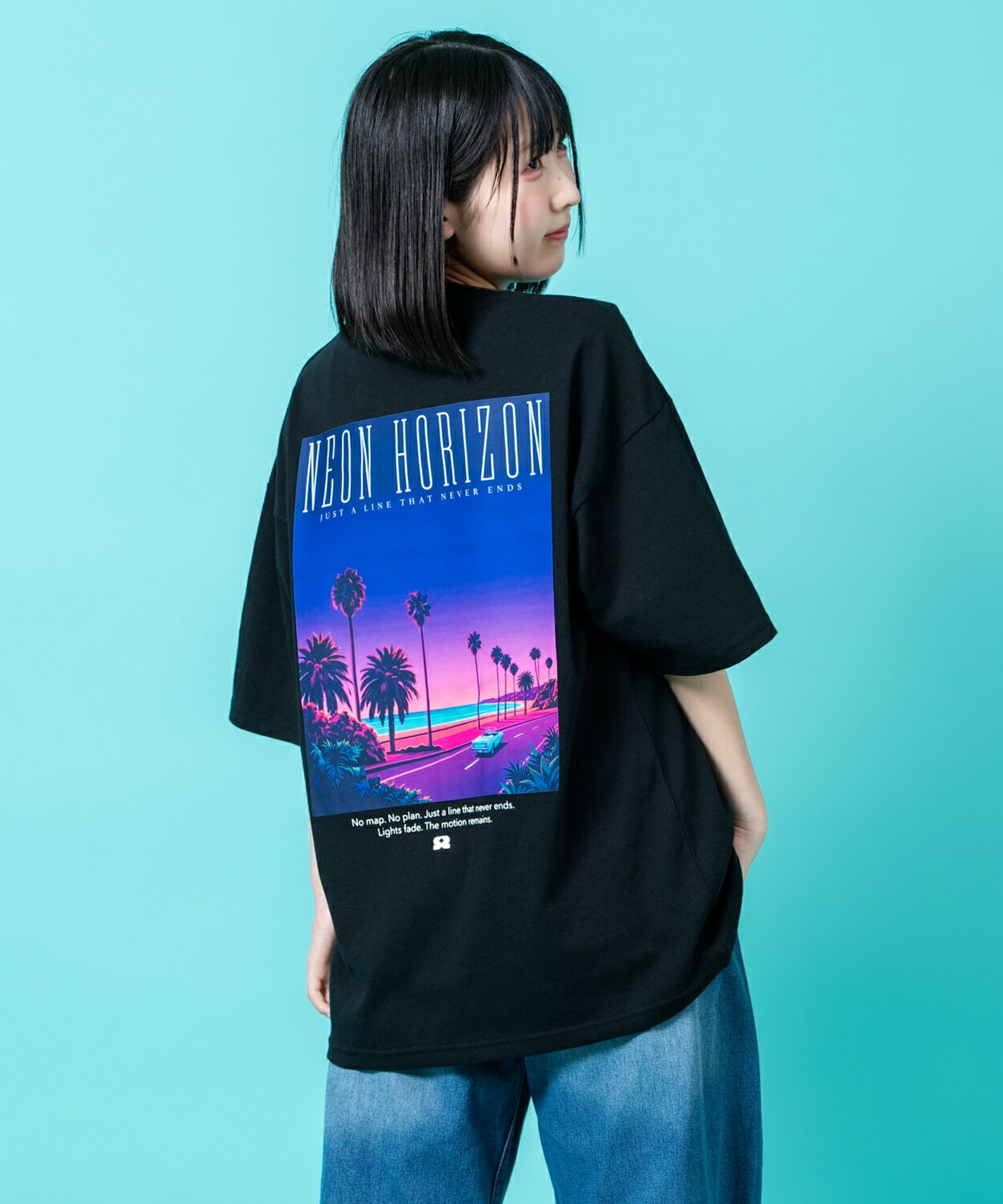 Rakuten - 半袖Tシャツ メンズ レディース SIDEWAY STANCE サイドウェイスタンス オリジナルプリント ネオン 半袖Tシャツ カットソー カジュアル アメカジ ストリート スケーター 韓国ファッション ブラック ホワイト