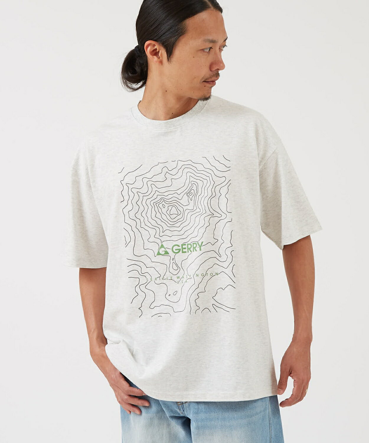 Rakuten - 半袖Tシャツ メンズ レディース GERRY ジェリー 別注プリント カットソー プリント アウトドア ストリート アメカジ 古着MIX ホワイト ブラック