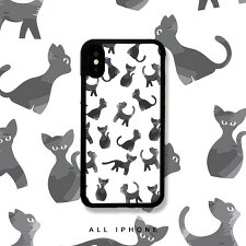 iPhone12Proスマホケース滑り防止iPhone11ケースiphone12ケース猫クロネコ可愛いイラストケースかわいいキャラクターcatドットiphone12スマホカバー黒猫iPhone11ケース軽量TPUシリコン耐衝撃滑り止め数量限定送料無料