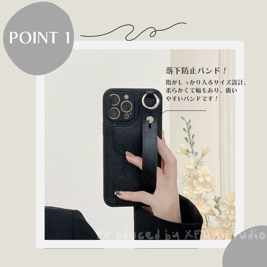 iPhone 12 ケース iPhone12Pro リング付き カード収納 カメラ保護 大人 iPhone 12mini シンプル ベルト おしゃれ 入れ アイフォン 12 スマホケース ブラック スタンド iPhone 12Pro Max ケース 耐衝撃 カメラ保護 通勤