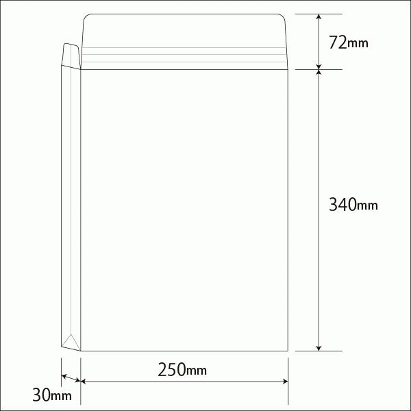 【公式】イムラ製 / 角2型（マチ30mm）封筒 クラフト 120g 角底貼 100枚 [BK21020N...