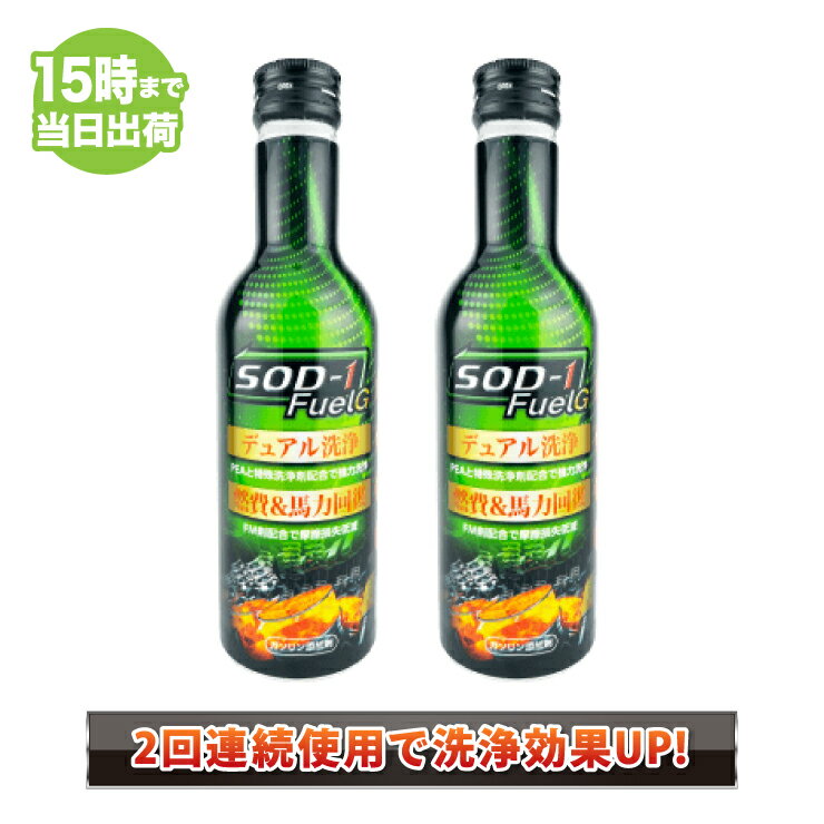 SOD-1 FuelG エスオーディーワンフューエルジー 150ml×2本 ガソリン添加剤 D1ケミカル【あす楽対応】