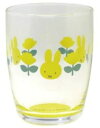 □●ミッフィー/ボトムカラーグラスS/イエロー(410146)(410467)/MIFFY&ROSE/金正陶器(takuhai)