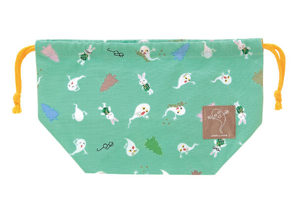 ▲せなけいこ/ランチ袋M/めがねうさぎ(K080-48)/学研ステイフル(mail 190)