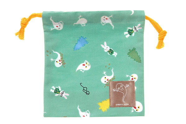 ▲せなけいこ/巾着ミニ/めがねうさぎ(K060-26)/学研ステイフル(mail 190)