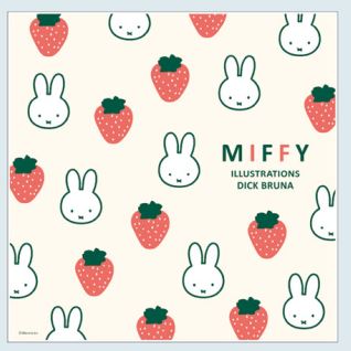 ●ミッフィー/ラッピングクロス(BW24-12)(053217)/ホワイト/アイボリー/ランチクロス/いちご/2025 SPRIN..