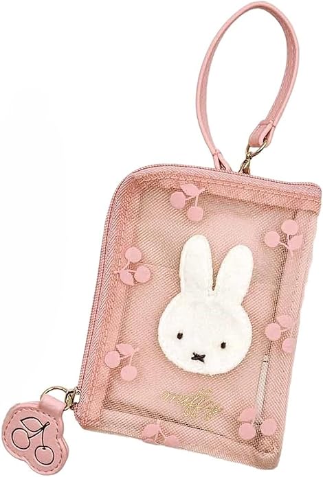 ●ミッフィー/メッシュデイリーポーチ/チェリーフルールシリーズ/PK miffy(DBM-2612)(174258)/ピンク/さくらんぼ/パスケース/マリモクラフト(mail 190)