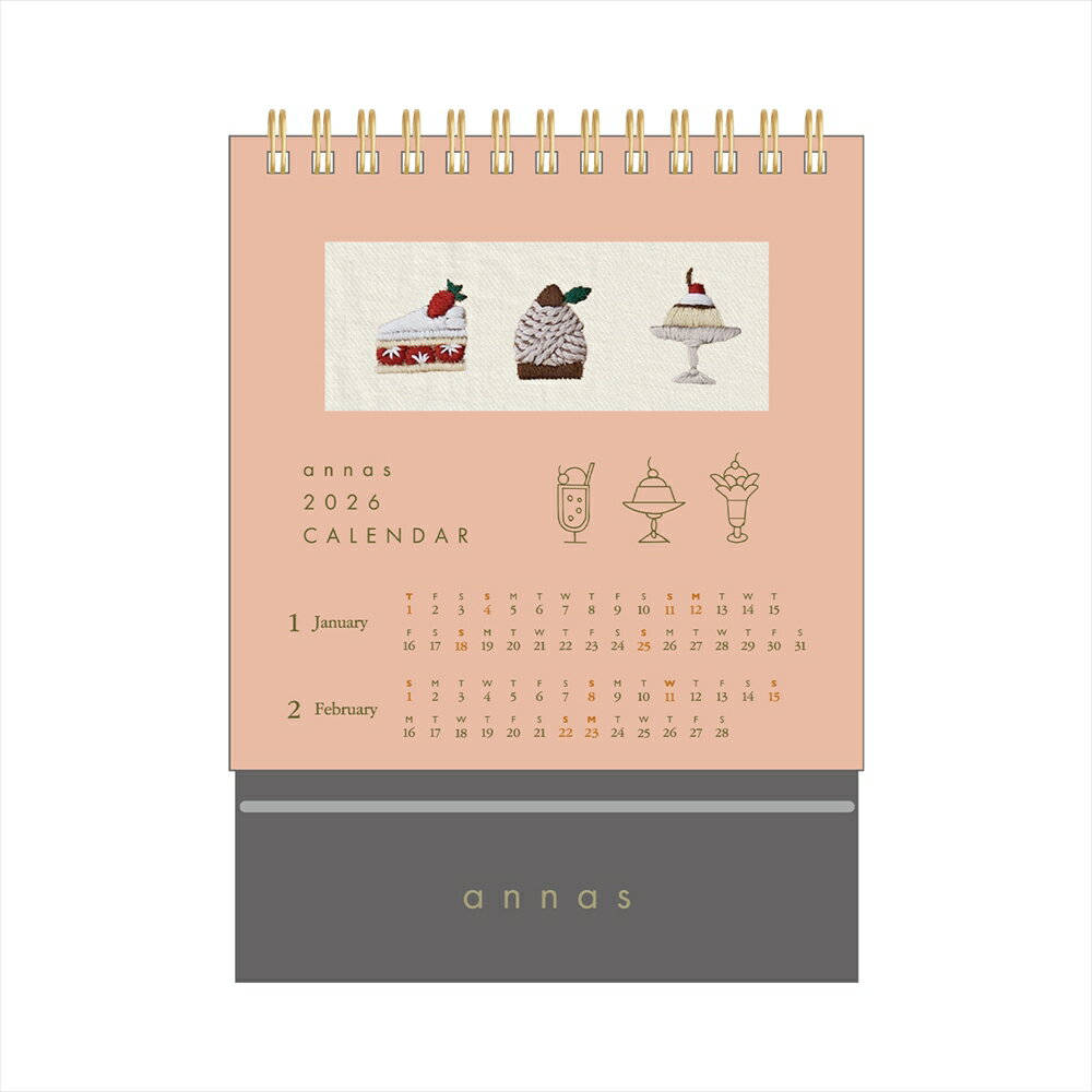  8ȯͽ ͽ annas 2026ǯɽ奫 (M165-01) (711270) ظƥե ͽ...
