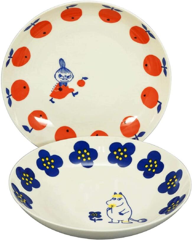 □●ムーミン/ペアパスタセット/リトルミイ・スノークのおじょうさん(MM032/4-139)/山加商店(takuhai)のサムネイル