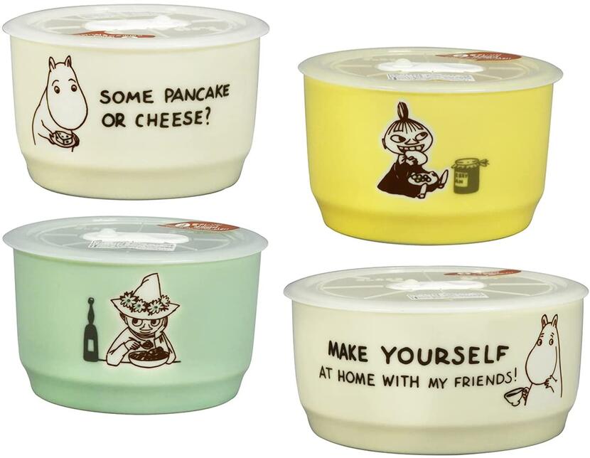 □●ムーミン/レンジ4点セット(MM4700-82-4)/箱あり/山加商店(takuhai)