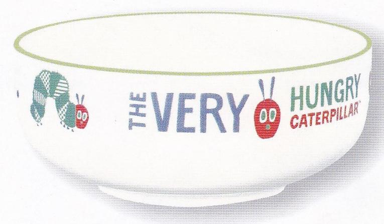 ●はらぺこあおむし/塗ボウル(807533)/ミルキー/エリック・カール/金正陶器(mail 290)