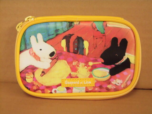 ●リサとガスパール/デジタルマルチゲームポーチ(絵本柄)(LGP-1605)/イエロー(mail 290)