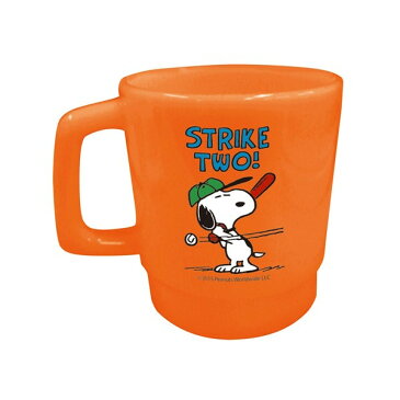 スヌーピー/プラマグ330ml/BASEBALL(PW-502)/PEANUTS/オレンジ★(mail 220)