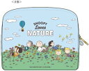 ▲スヌーピー/ポーチB(ES480B)(302090)/水色/化粧ポーチ/ペンケース/SNOOPY Loves NATURE/クツワ(mail 300) 2