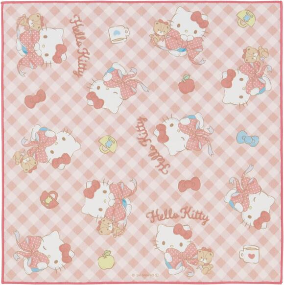 在庫処分！ハローキティ(ビッグリボン)/くっつくランチクロス(KBST43)(685170)/スケーター(mail 190)