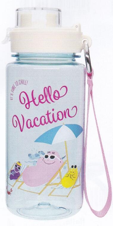 ●バーバパパ/ドリンクボトル/ブルー/640ml(BPJ-2300)(658685)/BARBAPAPA / DRINK BOTTLE WITH STRAP Vacation/大西賢製販(mail 450)