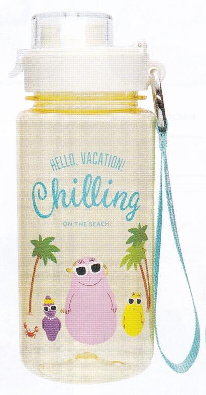 ●バーバパパ/ドリンクボトル/イエロー/640ml(BPJ-2301)(658692)/BARBAPAPA / DRINK BOTTLE WITH STRAP Vacation/大西賢製販(mail 450)