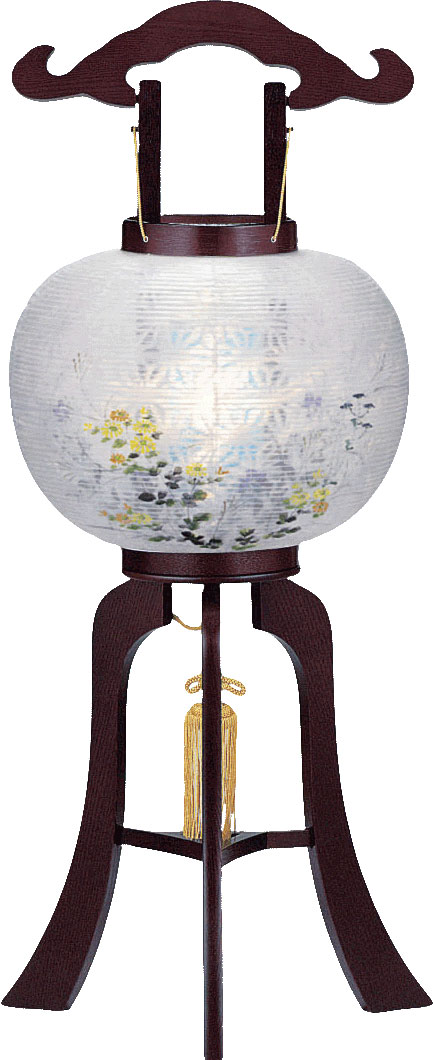 Rakuten - 【ポイント5倍 4/14〜4/17 マラソン】盆提灯 盆ちょうちん 初盆 10号 マグネット式 天然木 民芸塗 簡単 お供え 御供 新盆 行灯 186