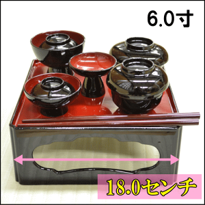 仏膳【宝珠型御霊供膳】6寸