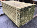 松阪ひのき新品枕木 防腐処理済み 70ミリ厚タイプ2000×70×200ミリ 1本入◎強度と耐久性に優れた三重県産ひのきの防腐処理枕木!桧/檜/まくらぎ/デッキ...