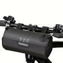 自転車用のハンドルバーに取り付け可能な防水バッグ - 大きな反射エリアが付いた自転車用ハンドルバーロールバッグ、防水ジッパー付きのバイクフロントポーチ、サイクリ...
