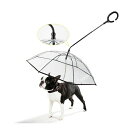 ペット用傘 猫用傘 犬用傘 キャット ドッグ ペット用品 レイングッズ アンブレラ 犬用傘 雨具 透明雨の日に散歩 リード接続 チェーン付き 超撥水 雪を降る時用 猫用 小型犬 中型犬