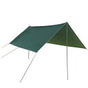 タープ テント 軽量 195g 収納バッグ ミニ サンシェルター ナイロンテント 300×300cm(4)