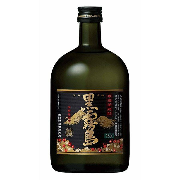楽天いなげや楽天市場店送料無料 霧島酒造 芋焼酎 黒霧島 25° 瓶 720ml×6本 ケース