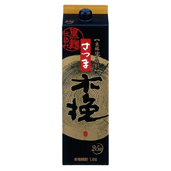 樂天商城 - 送料無料 雲海酒造 さつま木挽 黒麹芋焼酎 25° 瓶 1.8L×6本 ケース