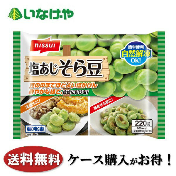 Other - 送料無料 冷凍食品 野菜 ニッスイ 塩あじそら豆 1袋(220g)×20袋 ケース 業務用