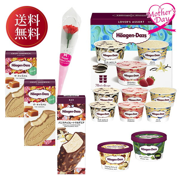 母の日 2023 プレゼント ギフト アイスクリーム スイーツ ハーゲンダッツ 母の日バラエティギフトセット 送料無料のサムネイル