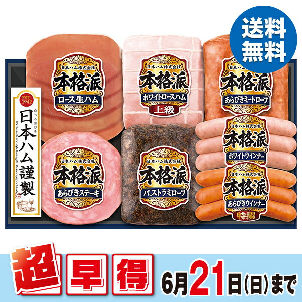乐天商城 - 【40%OFF SALE】 お中元 夏ギフト 早割 ハム ミートローフ ウインナー 日本ハム 本格派ギフト 型番:NH-519 御中元 中元 2026 送料無料 夏 贈答用 詰め合わせ お取り寄せ 中元ギフト 人気 高級 上司 友人 親戚 家族 両親 同僚 内祝い お祝い 御祝 お礼