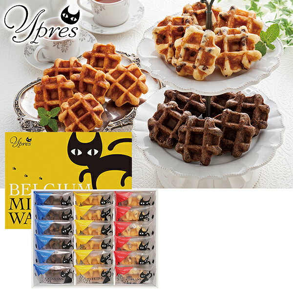 お歳暮 早割 クーポン 冬ギフト スイーツ 洋菓子 お菓子 常温 イーペルの猫祭り ベルギーミニワッフル 型番:YJ-BWW 御歳暮 歳暮 2026 送料無料 冬 贈答用 詰め合わせ お取り寄せ お歳暮ギフト 人気 高級 上司 友人 親戚 家族 両親 同僚 内祝い お祝い 御祝 お礼 御礼