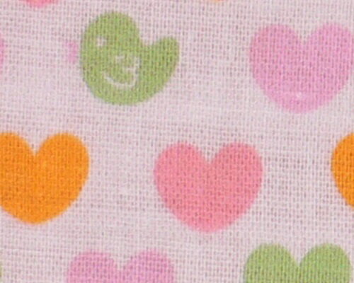 国産 綿100％ 2重ガーゼのまくらカバー 35x50cm 可愛いハート柄 ピンク 枕カバー まくらカバー メール便送料無料